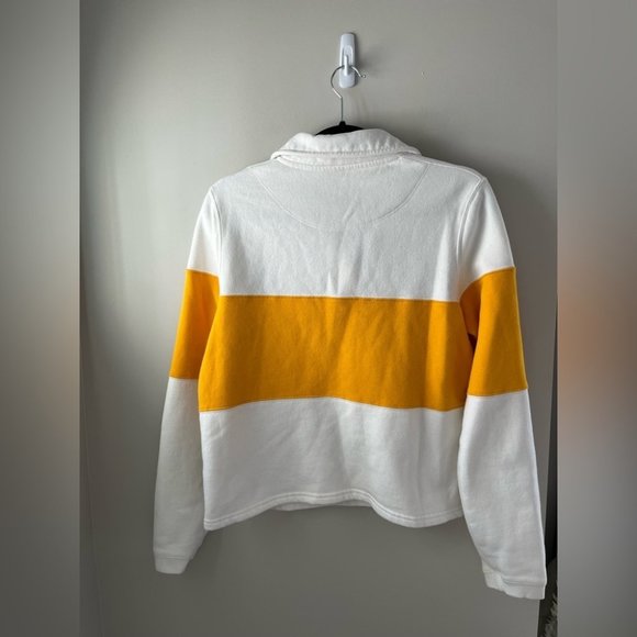 NWOT Roots Retro Field Rugby Quarter Button Up Sweater Women’s Size Small - Picture 3 of 9